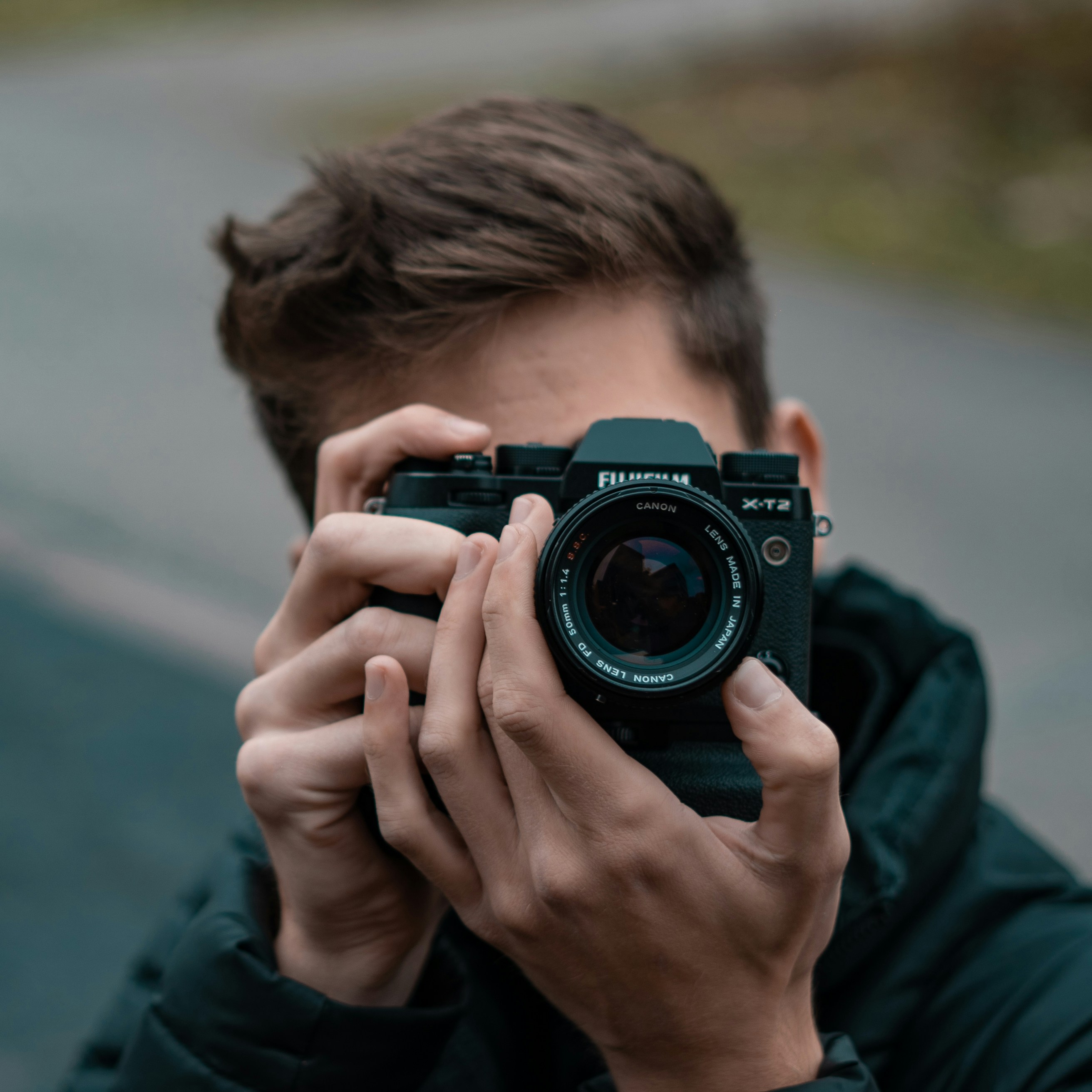 Fotograf bei der Arbeit